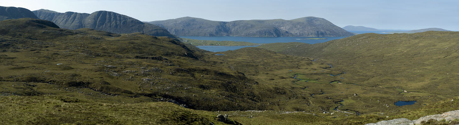 Leverburgh & Sound of Harris from Bhioseabhal