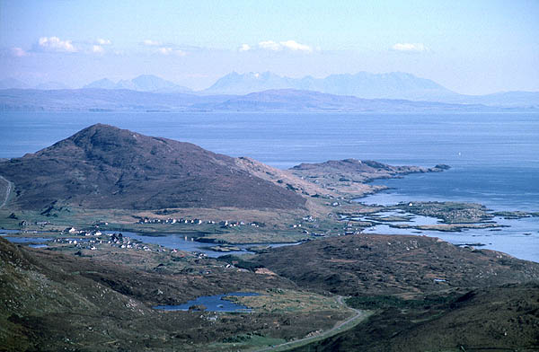 Leverburgh and The Cuillin of Skye